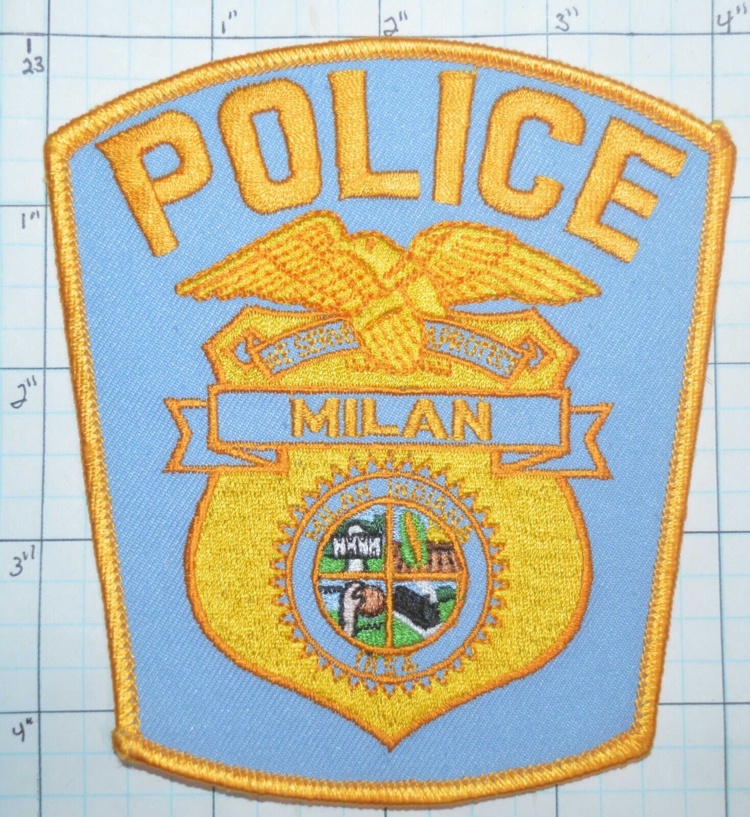 Indiana, Milan Police Dept Patch