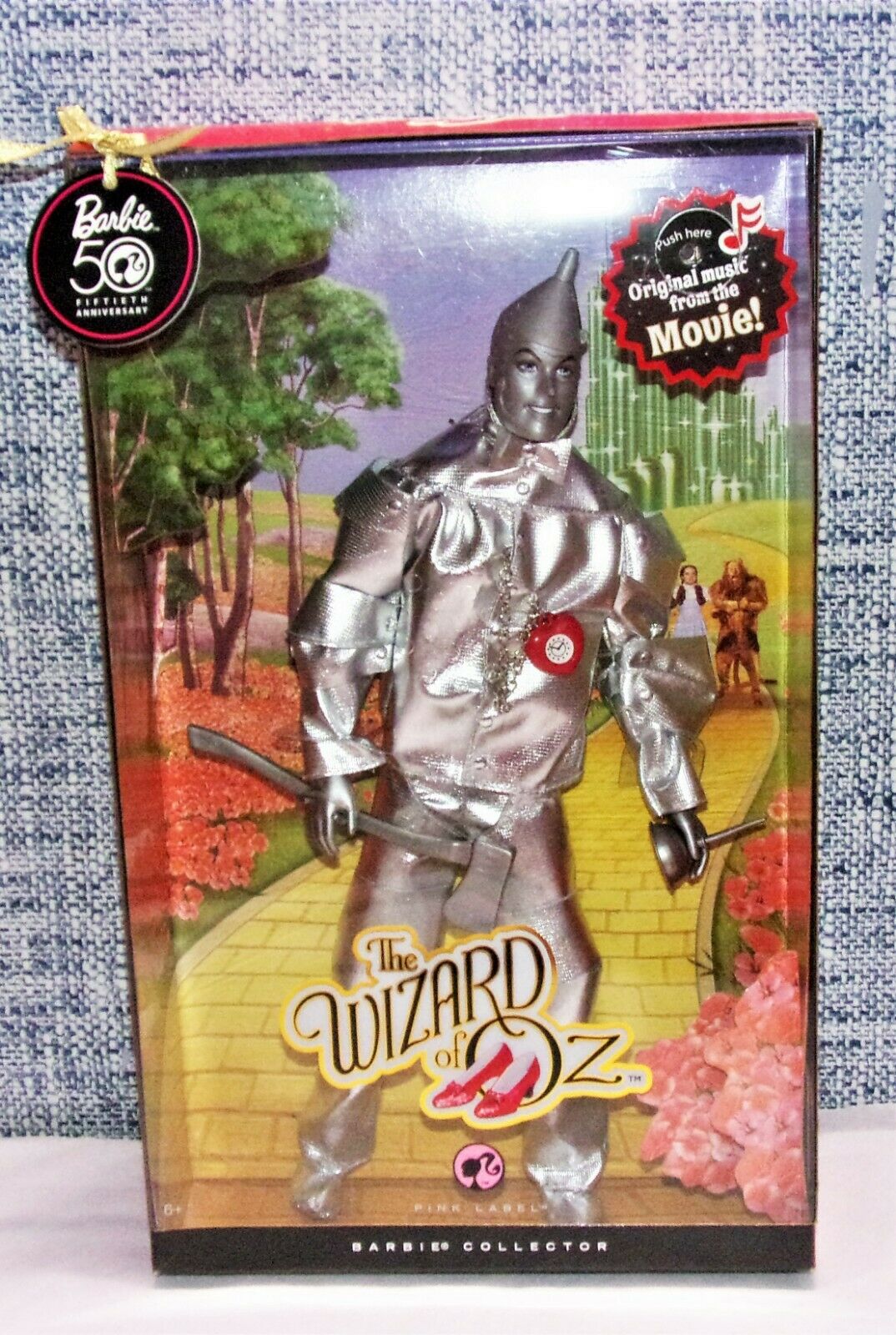 Barbie Wizard Of Oz Tin Man Pink Label 50th Anniversary