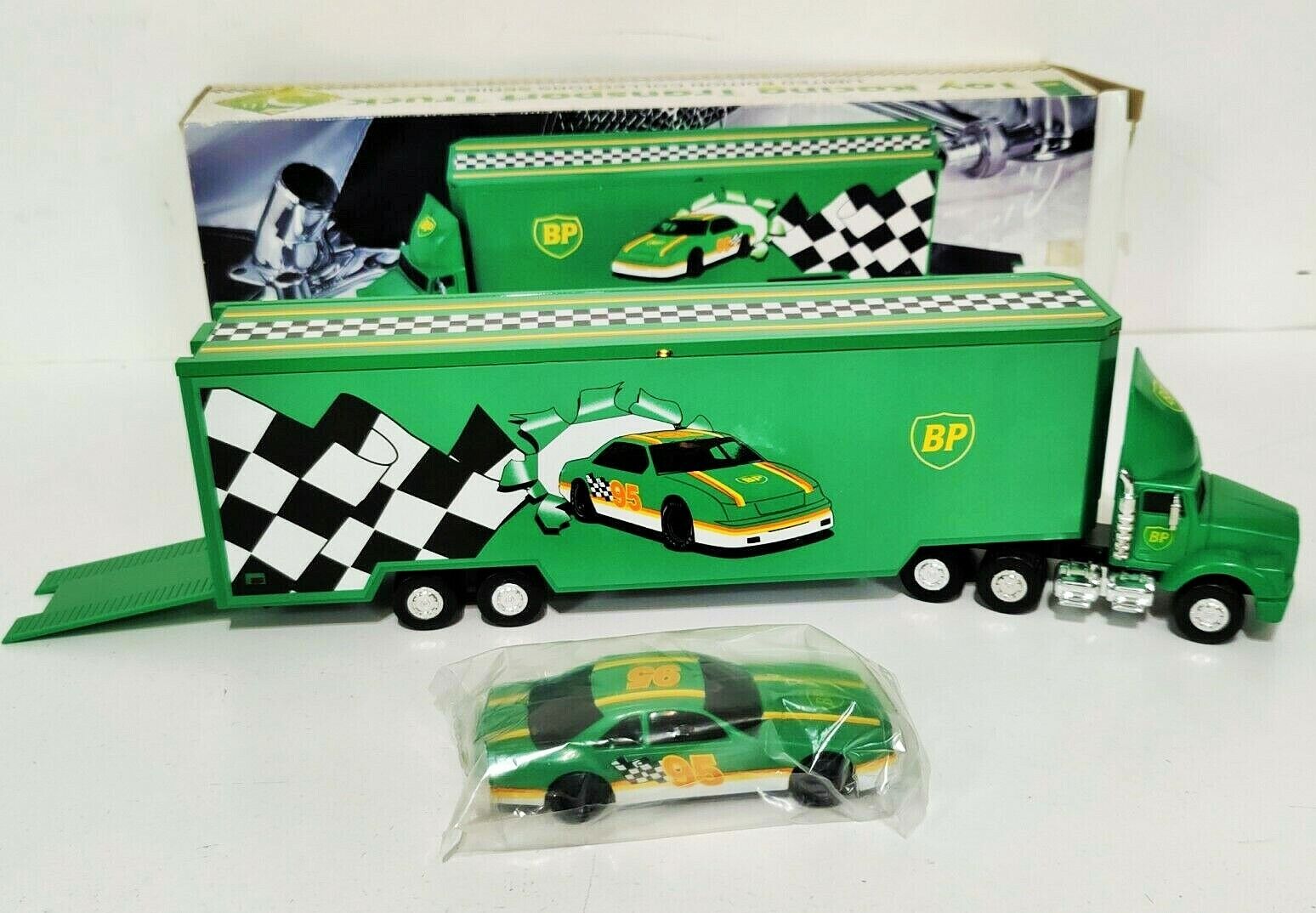 Bp Toy Racing Transport Truck Limited Edition Collectors Series With Car.....t65