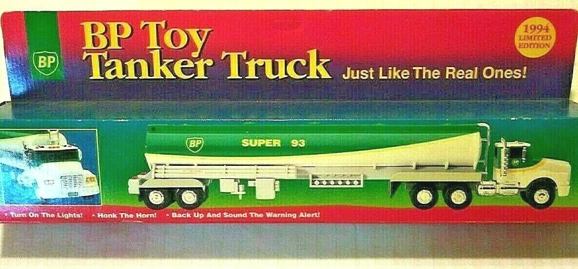 Bp Toy Tanker Truck Lights Horn Back Up Sounds 1994 Limited Edition Super 93
