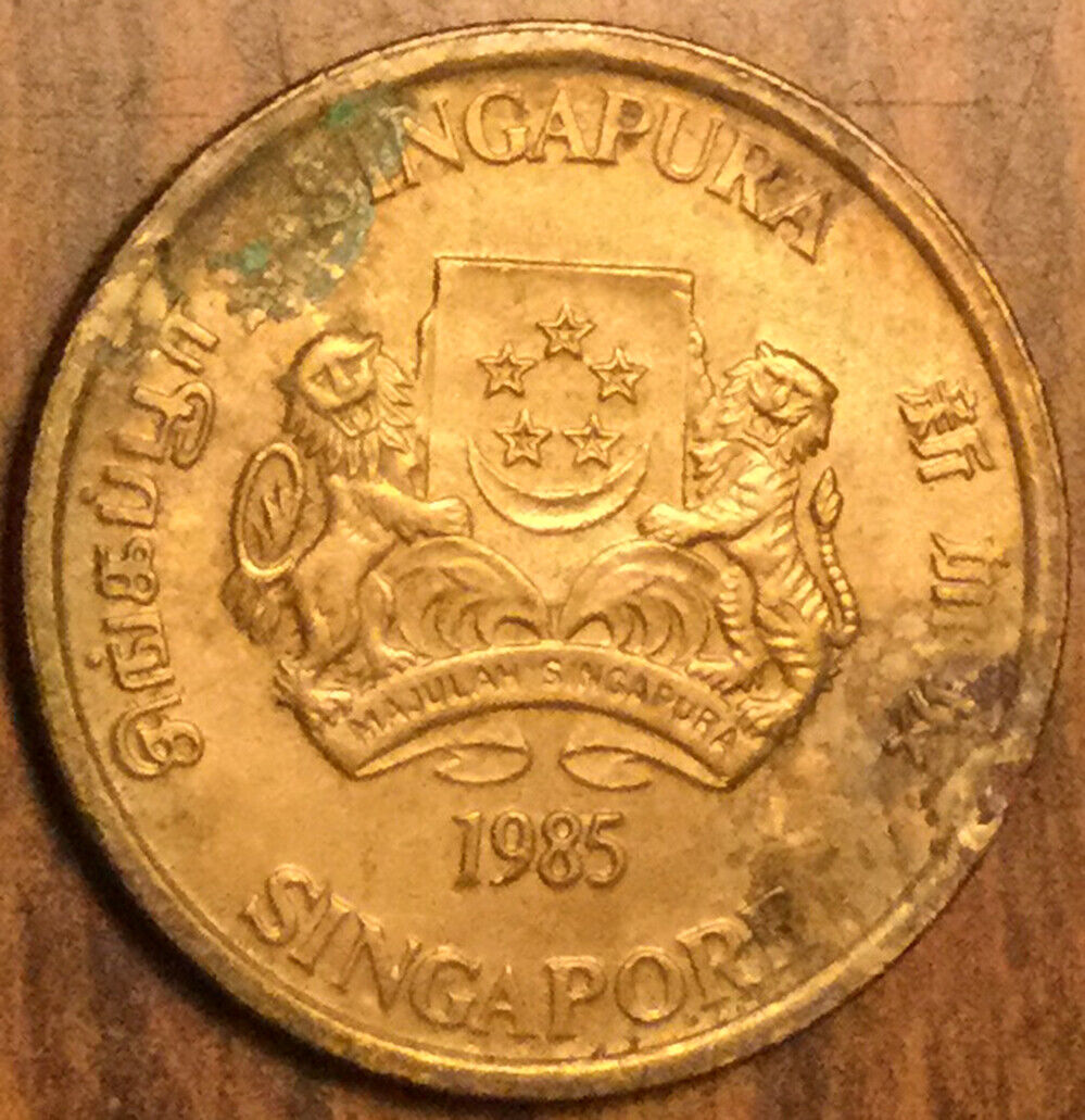 1985 Singapore 5 Cents Coin