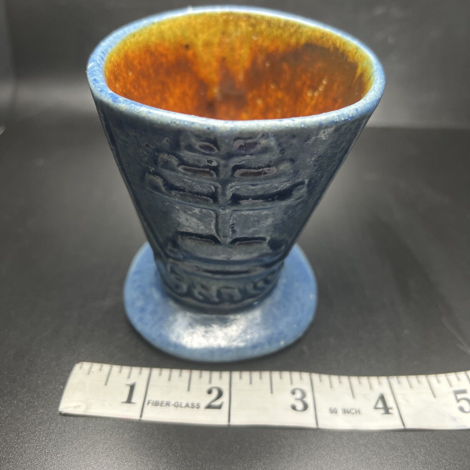 Vintage Kiddush Cup Hebrew Judaica Monogramed Made In Israel