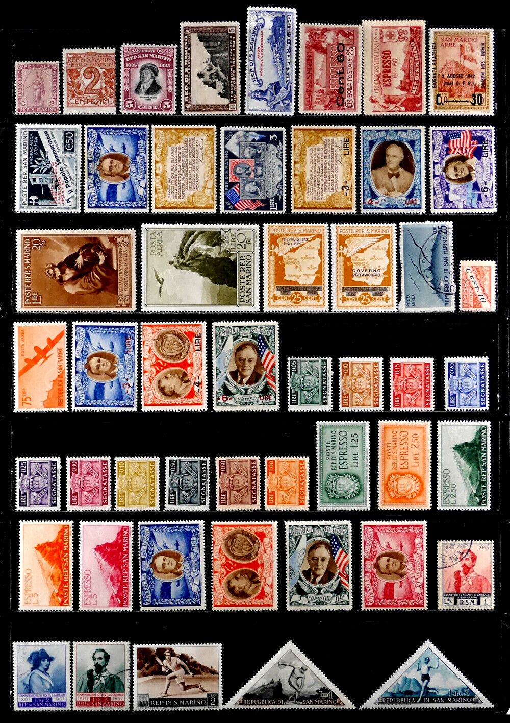 San Marino: Classic Era - 1940's Stamp Collection