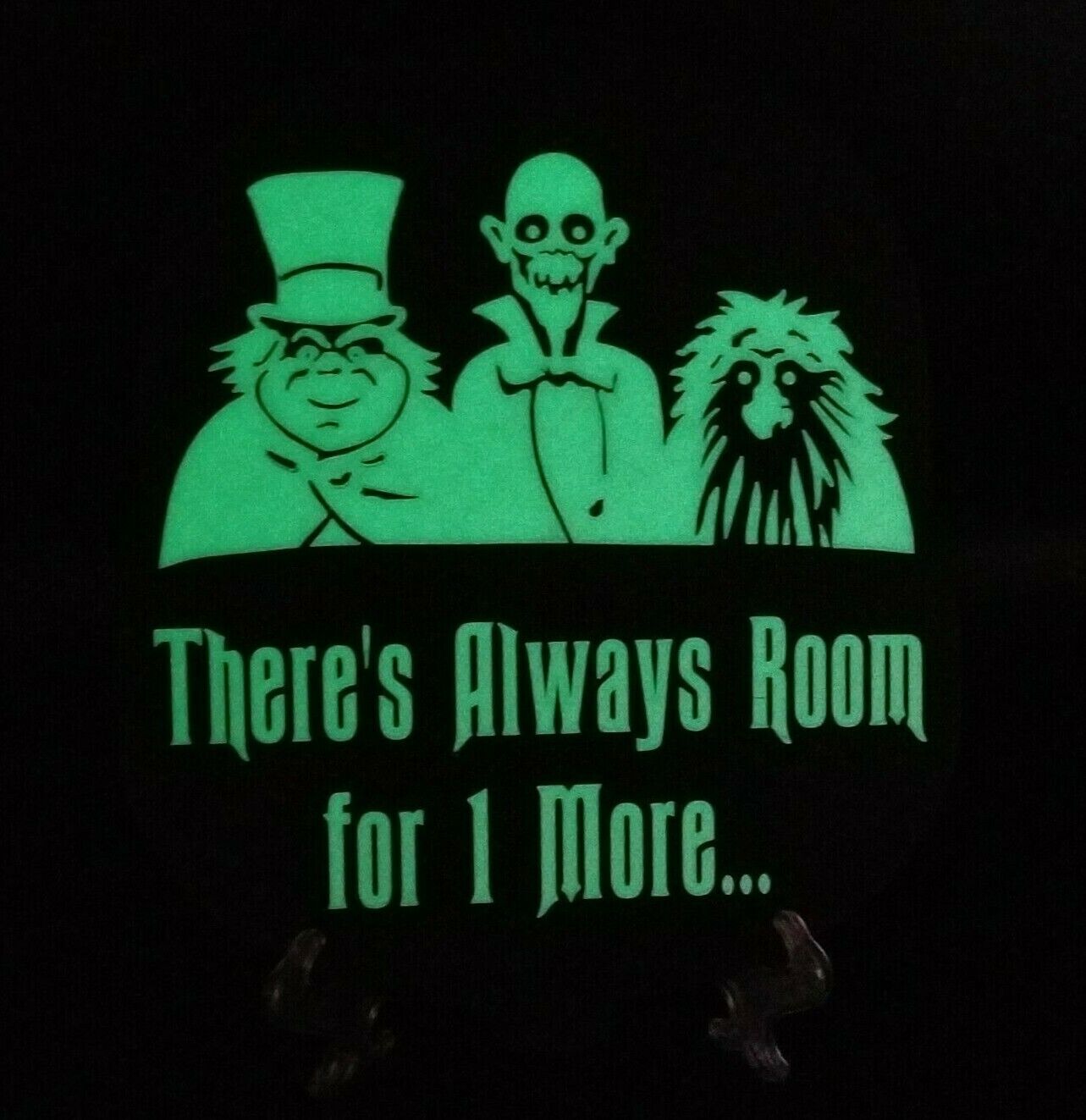 12" Haunted Mansion Ride Hitchhiking Ghosts Inspired Glow In The Dark Plaque