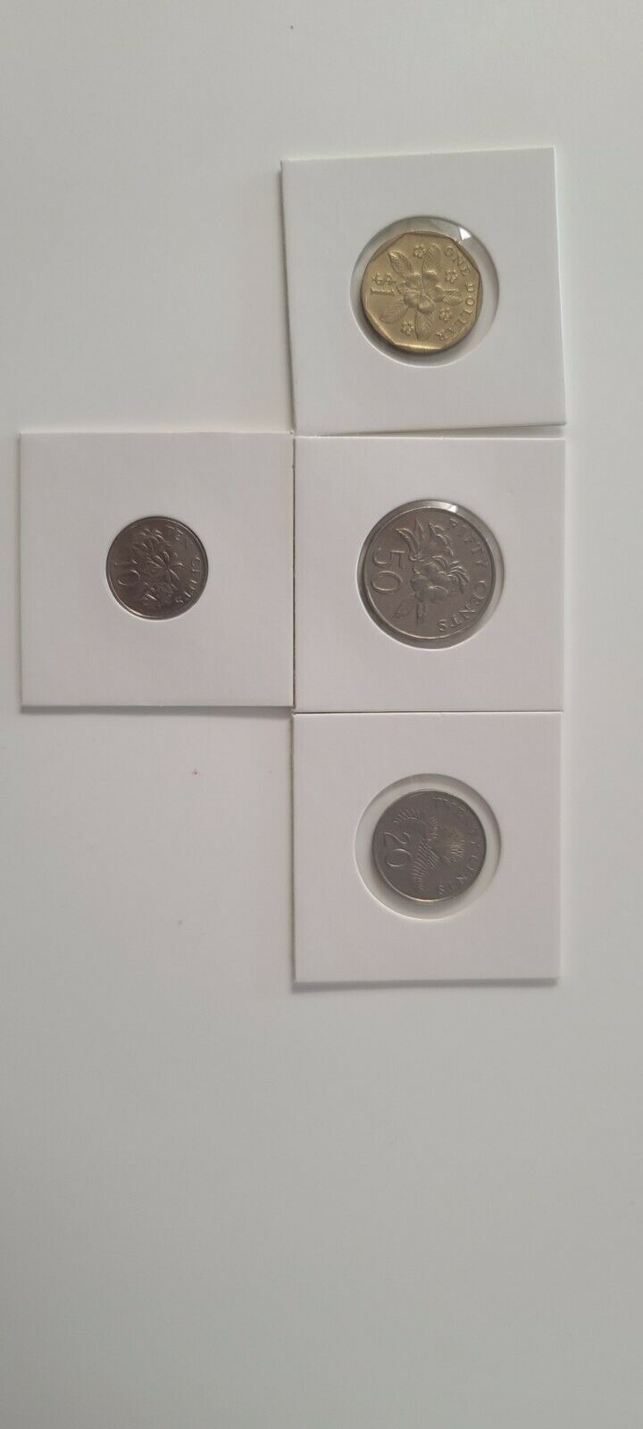 Money Set Of 5 Coins From Singapore Date Varies