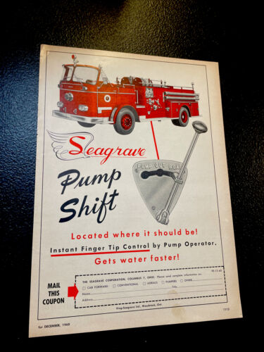 🔥 1960 Seagrave Fire Truck Advertising - Columbus - Ohio 🔥 Emergency Rescue