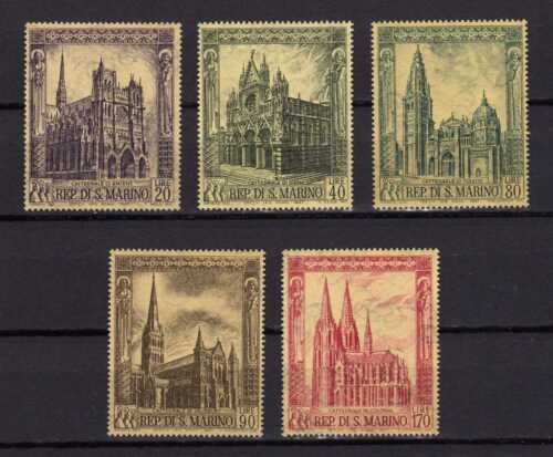 14173) San Marino 1967 Mnh Cathedrals 5v