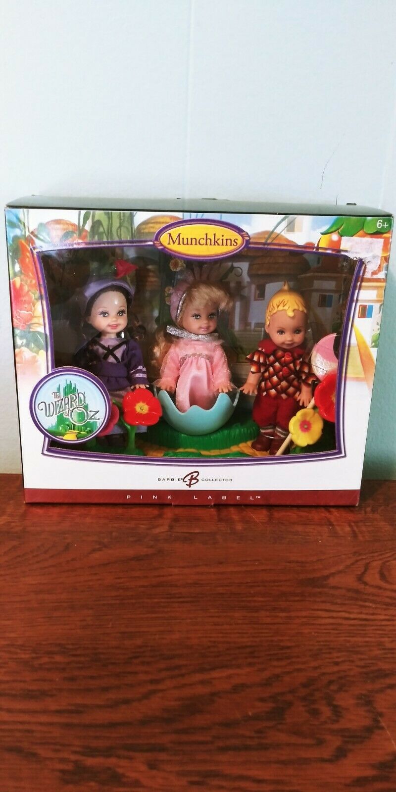 Munchkins Wizard Of Oz Barbie Doll Pink Label Collector Mattel Nib