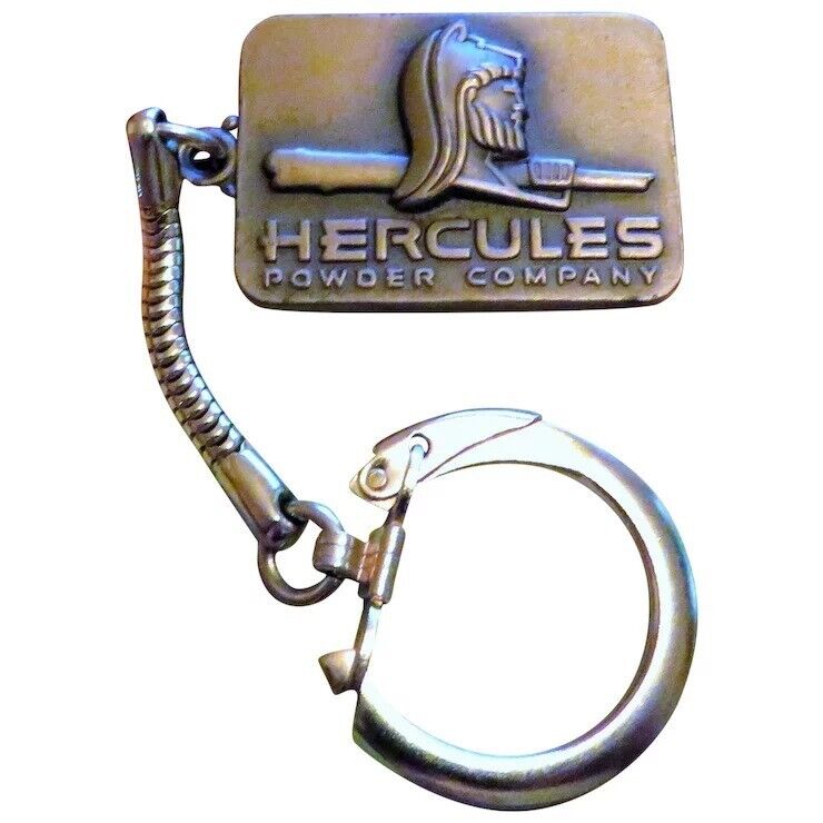 Hercules Powder Company Bronze Keychain 50th Anniversary 1912-1962 Kenvil Nj