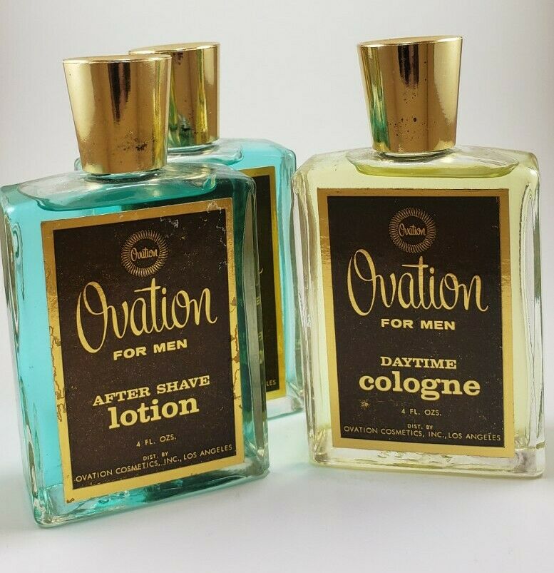 Ovation For Men After Shave Lotion X2 And Daytime Cologne New Vintage 50s 60s