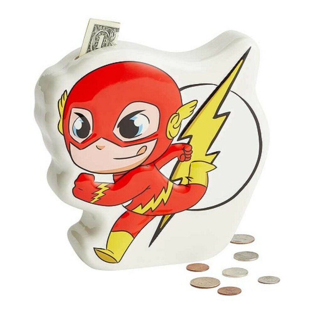 Dc Comics Superfriends Flash Coin Bank  6003742 New