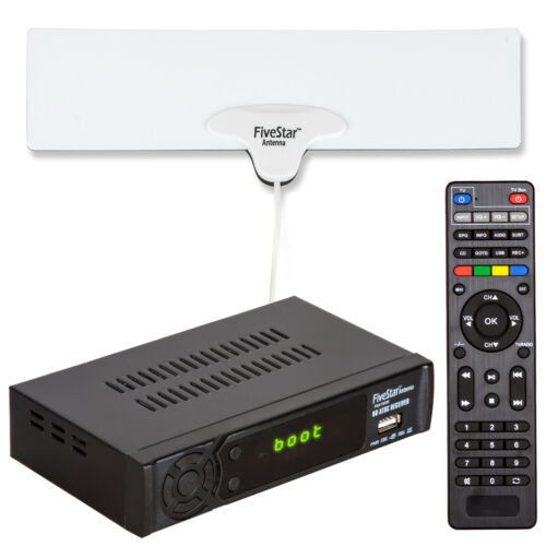 Digital Converter Box For Tv Indoor Antenna Hdmi Cable Bundle To Watch Free Tv