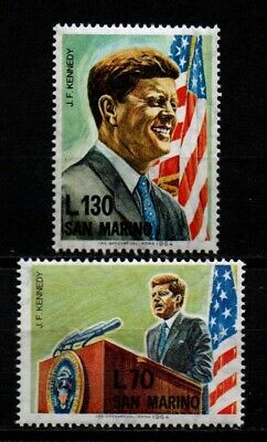 San Marino 1964 Sc# 607-608 Mint Mnh Jfk President Kennedy American Flag Stamps