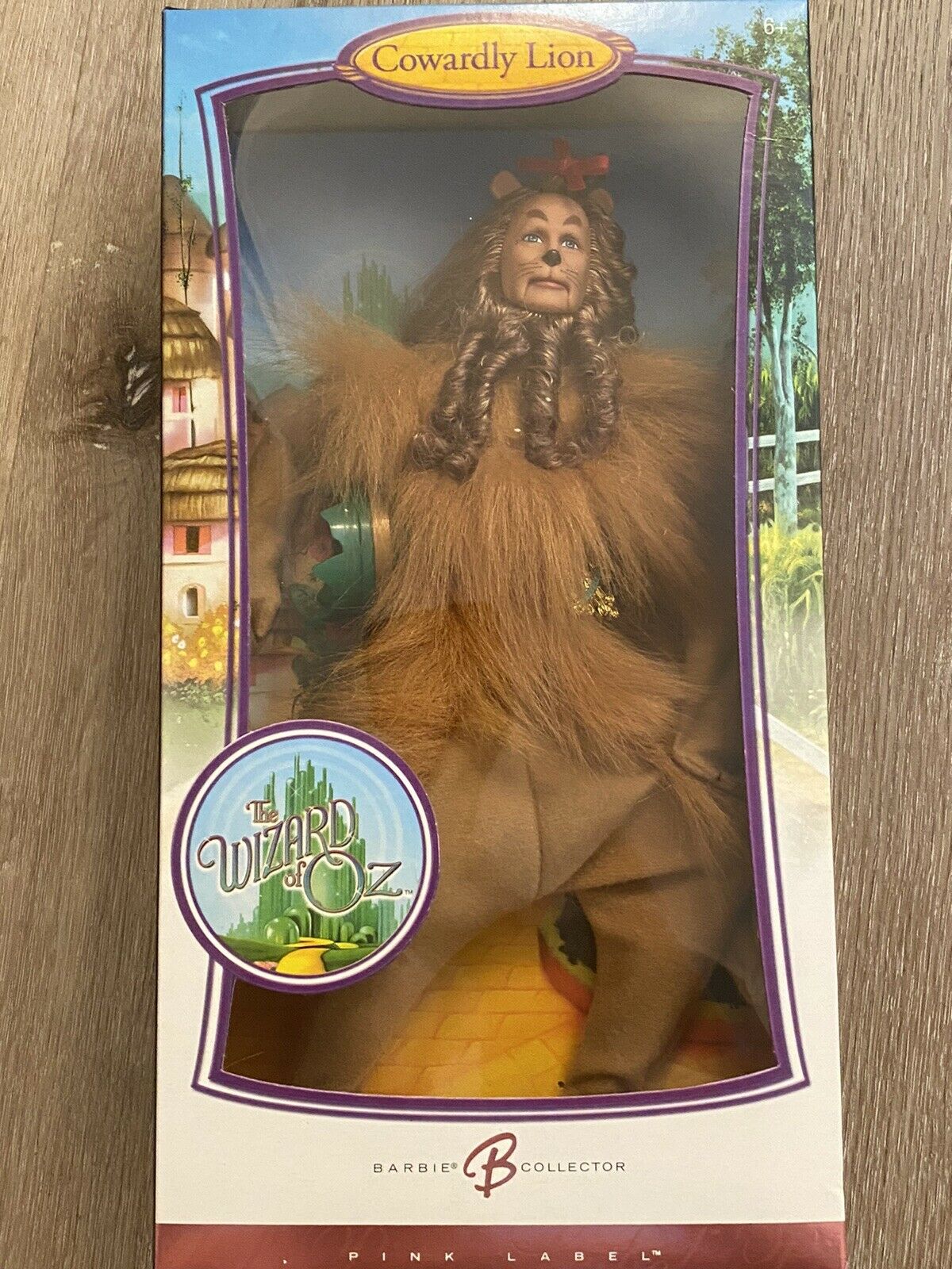 Nrfb Wizard Of Oz Cowardly Lion Collector Doll Barbie Pink Label Series
