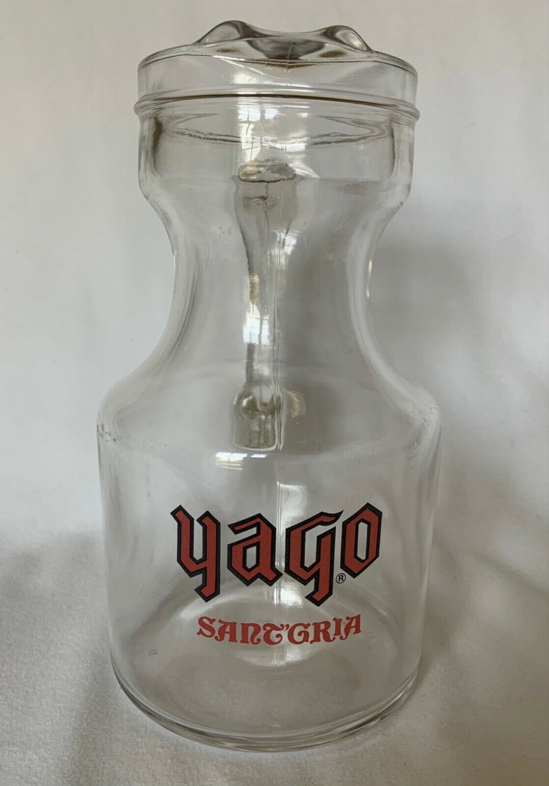 Rare Style | Vintage Yago Sangria Glass Pitcher | 8" Tall