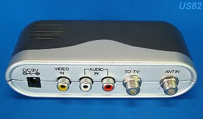 Rca In Coax Out Cable Adapter Tv Av Coaxial To Rca Converter Audio Video. Us