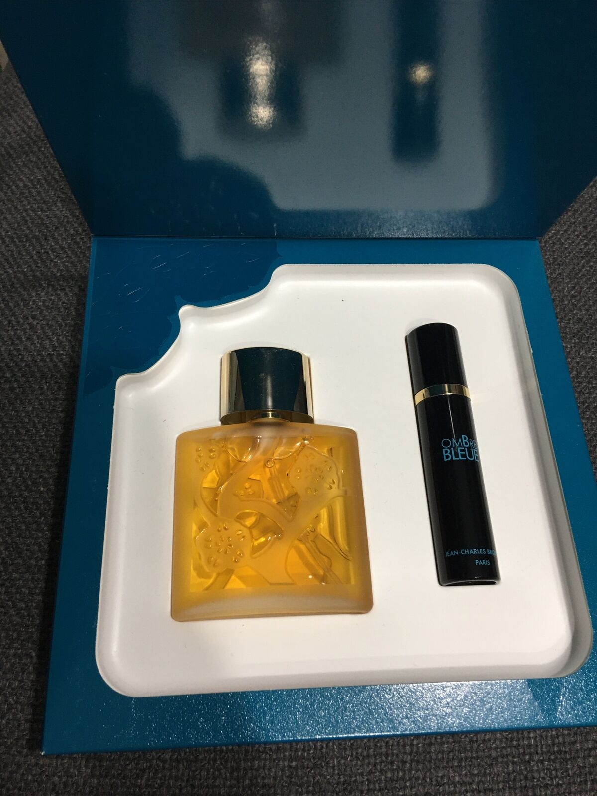 Vintage Ombre Bleue Jean Charles Brosseau Paris Gift Set Parfum Eau De Toilette