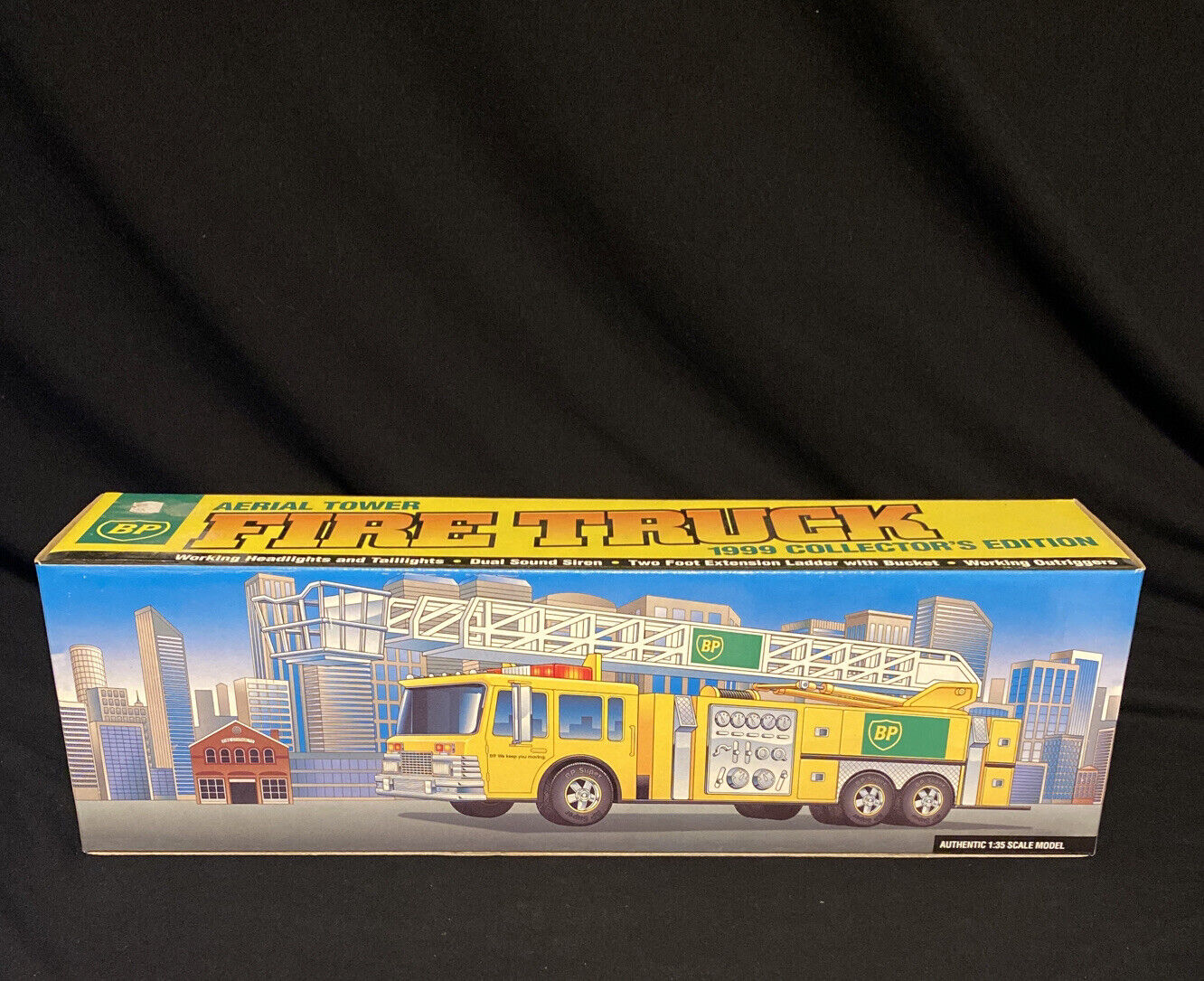 Bp 1999 Aerial Tower Toy Fire Truck 1:35, New In Box