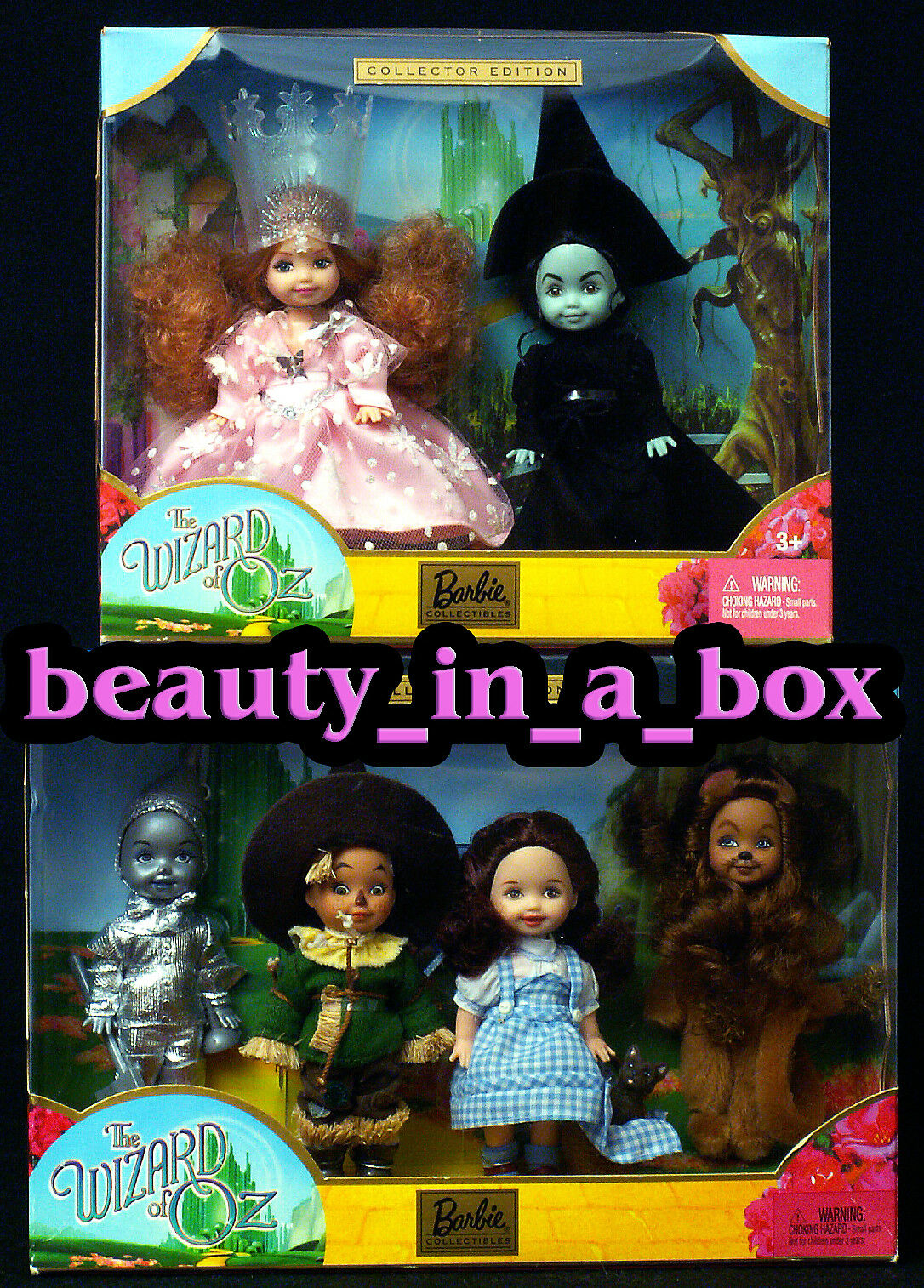 Wicked Witch Kelly Doll Glinda Wizard Of Oz Barbie Collector Dorothy Lion Lot 2
