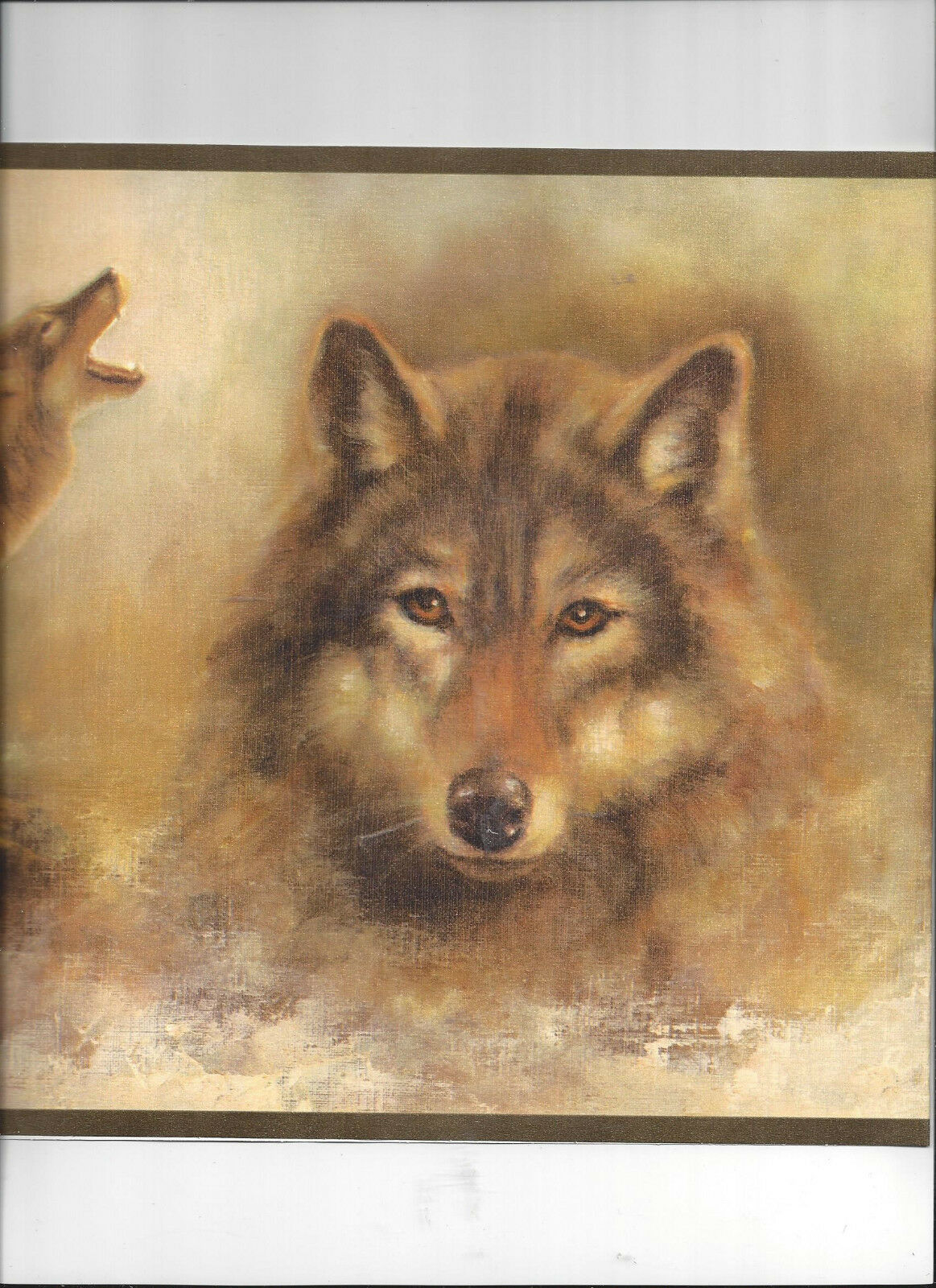 Wallpaper Border Wolves Wolf Nature Wild Animal Hunting Wilderness Green Trim
