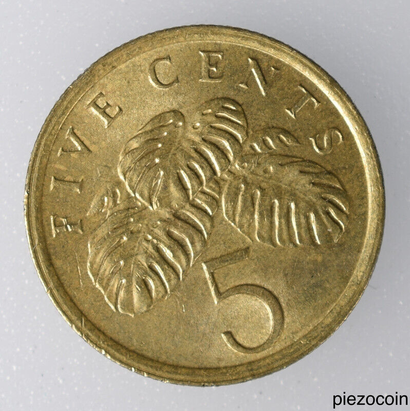 Singapore 5 Cents 1989 Inv#c137